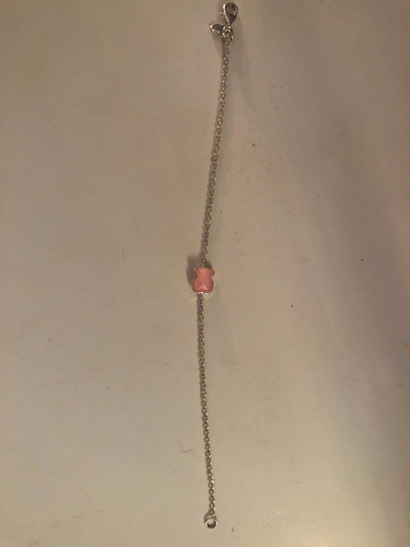 Pulsera De Plata Y Cuarcita Rosa Tous Original (certificado)