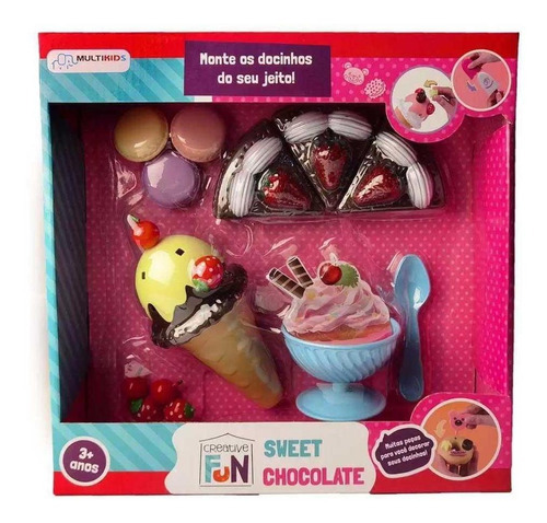 Brinquedo Creative Fun Sweet Chocolate Multikids Br1232 Cor Rosa