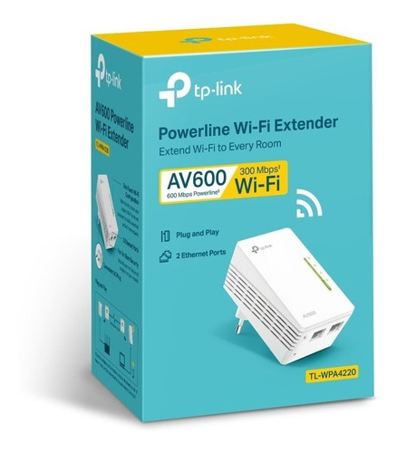 Tp-link Tl-wpa4220 Powerline Av600 300mbps Color Blanco