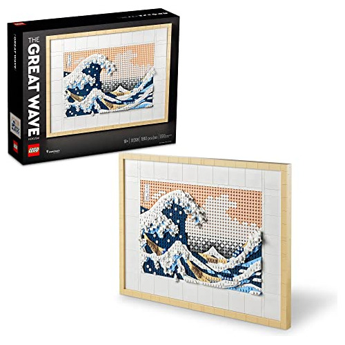 Lego Art Hokusai La Gran Ola 31208, Pared Japonesa En 3d