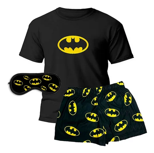 Conjunto Pijama Batman Verano Hombre Mujer Ni os