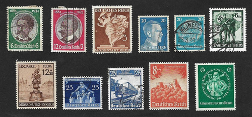 Grr-set De 11 Timbres Postales Alemania Nazi ( D )