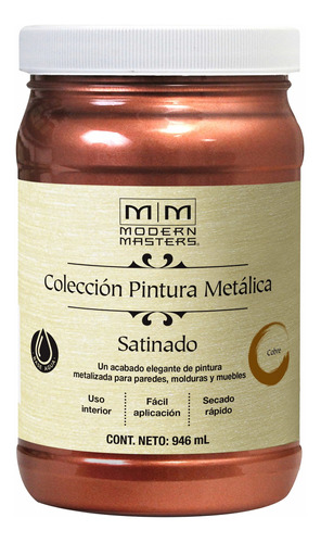 Pintura Metálica Modern Masters Rust Oleum Cobre Satinado