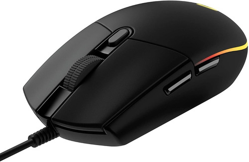 Mouse gamer de juego Logitech G Series Lightsync G203 negro