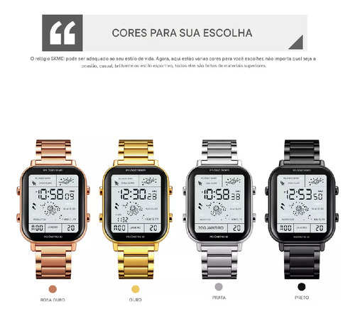 Reloj Electrónico Multifuncional Skmei 1888b Para Hombre