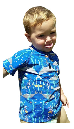 Remeras Con Protección Solar Filtro Uv 50 Bebes - Niños 