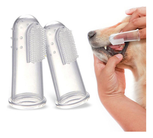 Escova De Dentes Pet Caes Kit 4pcs Remove Tartaro Cachorro