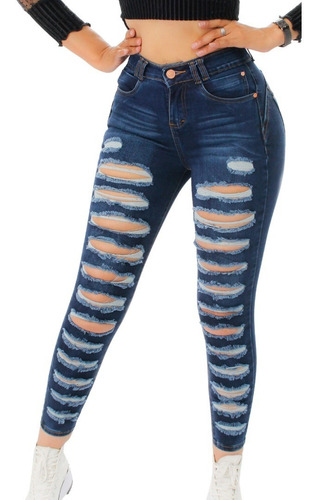 Jeans Stretch Levanta Pompi Rasgados Michaelo Jeans Ref6538