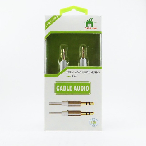 Cable De Audio Plus - Plus (cable Chato Y Conector De Metal)