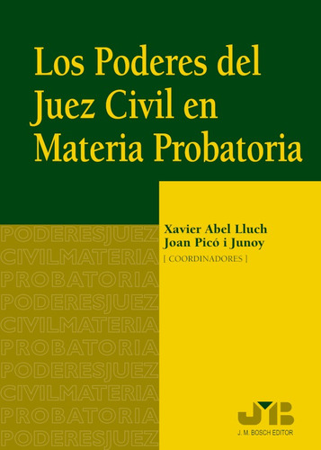 Los Poderes Del Juez Civil En Materia Probatoria.