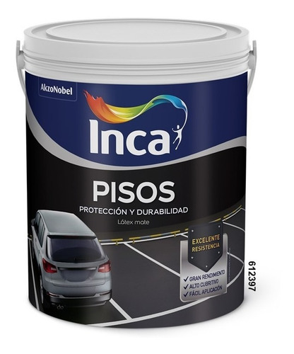 Imagen 1 de 1 de Pintura Para Pisos Inca 4 Litros.