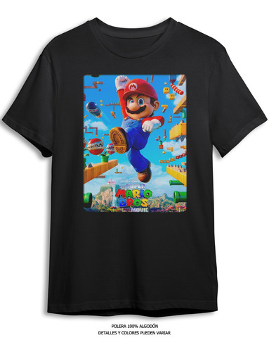 Polera Estampada Super Mario Bros V2 - Pelicula - Dtf