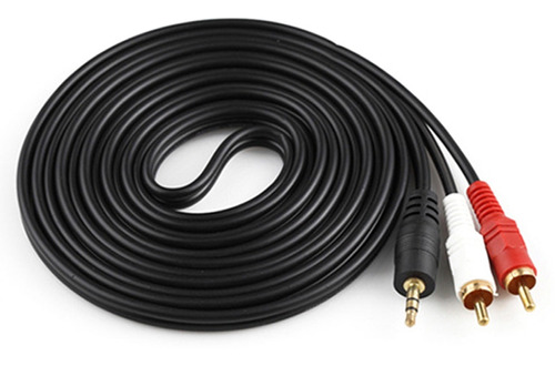 Cable De Audio Estéreo Auxiliar A 2 Rca L/r De 3,5 Mm Chapad