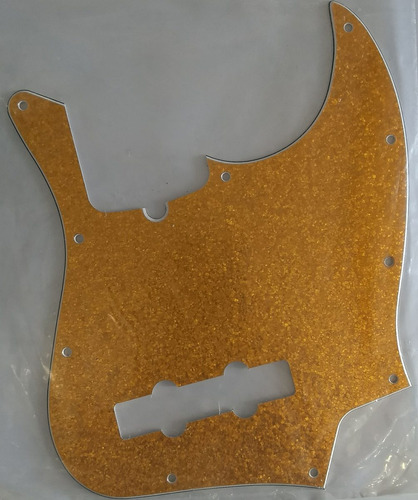 Escudo D'andrea Jazz Bass Gold Sparkle Padrão Fender.