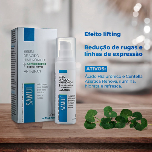 Imagem 2 de 4 de Kit Água Micelar Facial Serum Anti Sinais Ác Hialurônico