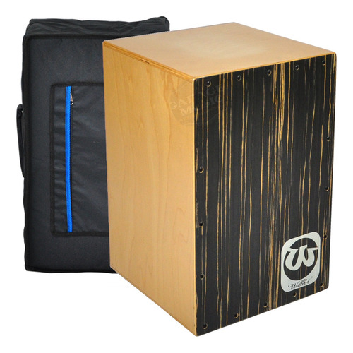 Cajon Flamenco Profesional Walter Zebra Parquer Funda 