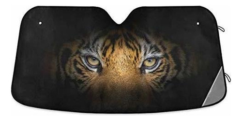 Parasol Carro, Qilmy Tiger Print Car Sunshade Para Parabrisa