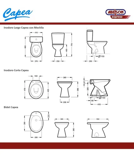 Mochila capea para inodoro hotsell