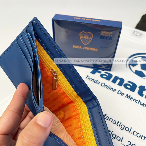 Imagen 3 de 8 de Billetera Escudo Boca Juniors Oficial