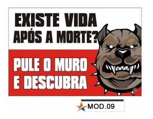 Imagem 4 de 4 de Placa Cão Bravo Rottweiler, Pitbull, Pastor Alemão, Boxer