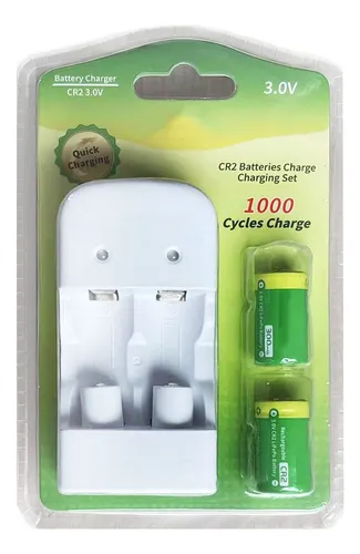 Juego De Cargador Usb Cr2 3.0v Cr2 3v Batería De Cámara C.