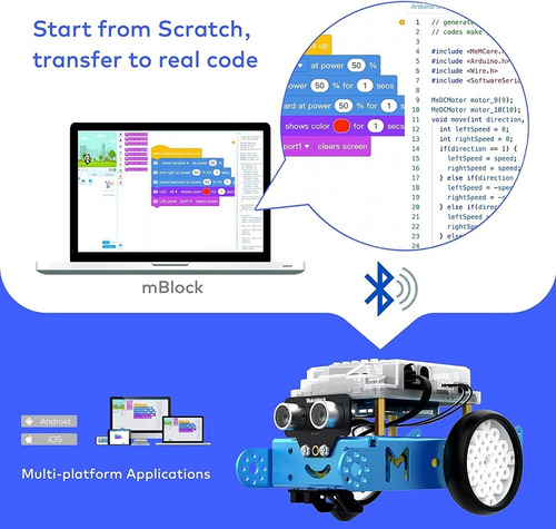 Kit P/ Armar Robot Makeblock Mbot Stem Scratch Arduino