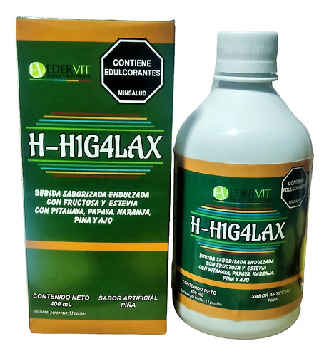 Higalax Jarabe 400ml Purgante - mL a $45