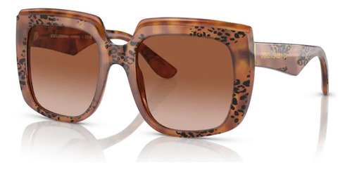 Óculos De Sol - Dolce & Gabbana - Dg4414 338013 54 Cor da armação Havana Cor da haste Havana Cor da lente Marrom degradê Desenho Quadrado