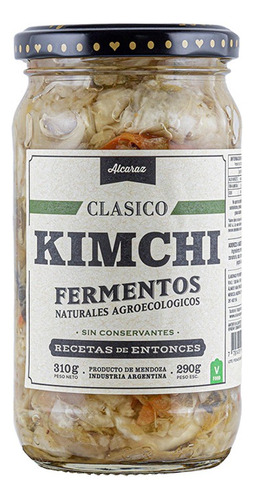 Kimchi Clásico Fermentos Alcaraz Recetas D Entonces  310g Fw