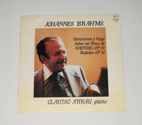 Claudio Arrau Brahms Variaciones Y Fuga Baladas Lp Vinilo