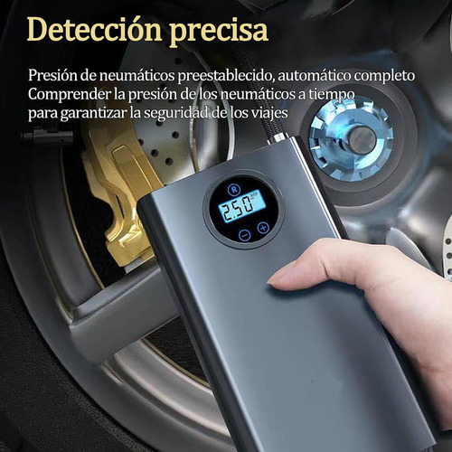 Bomba De Aire Bici Inflar Llantas Auto Inteligente Digital