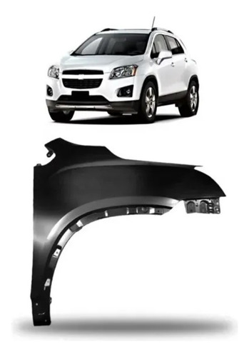 Paralama Chevrolet Tracker 2014 2015 2016 Com Furo Para Mold