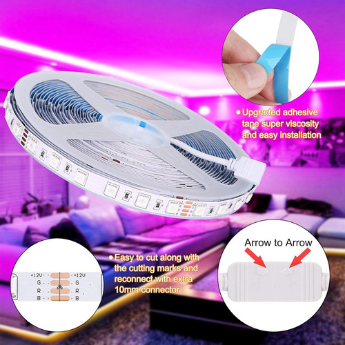 5050 10m 600leds Rgb 60leds/m Smd Non-waterproof Color ...