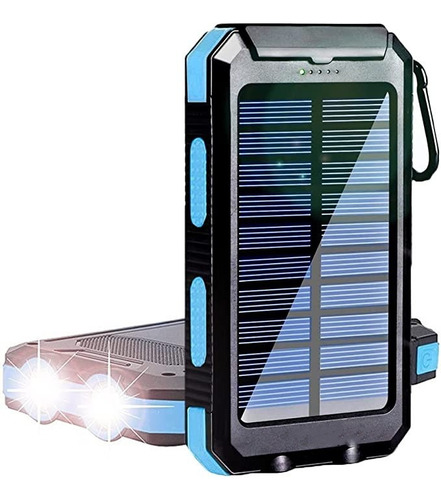 Banco De Energía Cargador Solar Portátil De 20000 Mah
