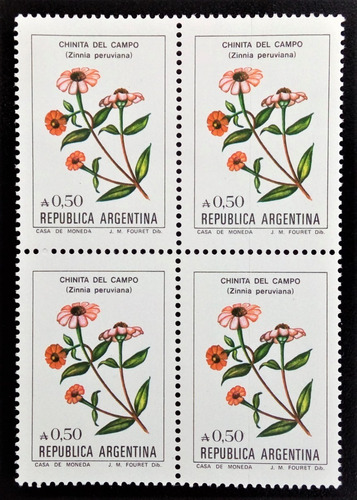 Argentina Flores, Cuadrito Gj 2218 A0,50 Fl 1985 Mint L15624