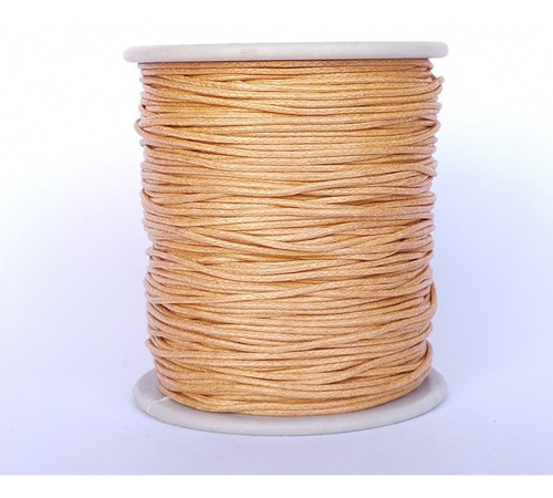 Imagen 1 de 1 de Hilo Encerado Beige Obscuro 1mm 100 Metros