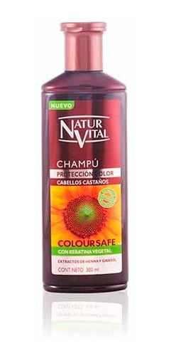 Champú Henna Naturaleza Y Vida Castaños - mL a $86
