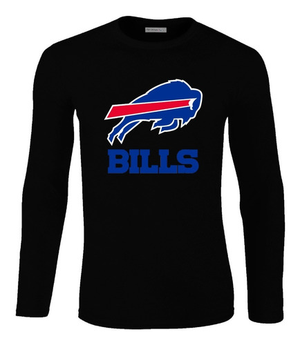 Camiseta Manga Larga Buffalo Bills Logo Hombre Lbo