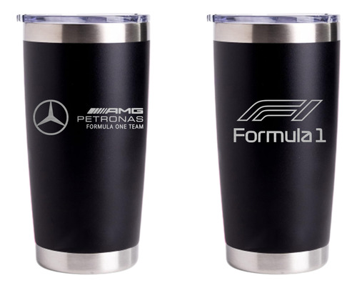 Termo Grabado Laser 20oz Formula 1  F1 Escuderias Acero Inox