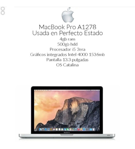 Macbook Pro 13.3 A1278 I5