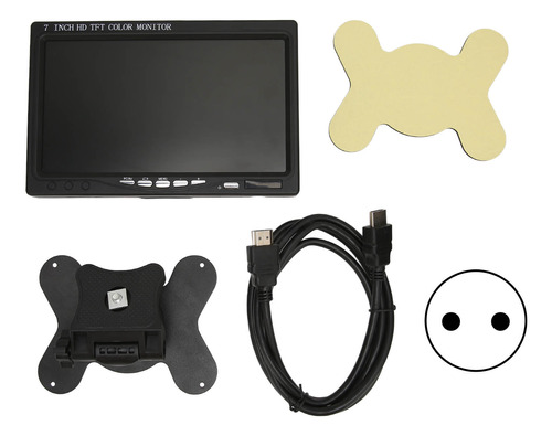 Pequeño Monitor Portátil De 7 Pulgadas Para Coche Vga Av Hd