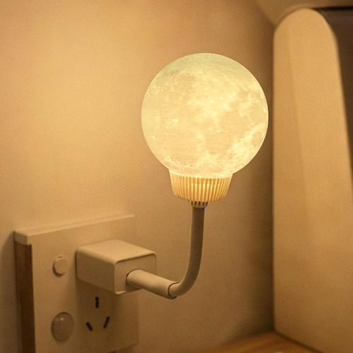 Luz Nocturna Led Con Control Por Voz Y Regulación De Intensi