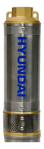 Bomba Agua 1/4 Hp Monofásica Pozo 4-1 1/4 Hywp250g Hyundai Color Cafe