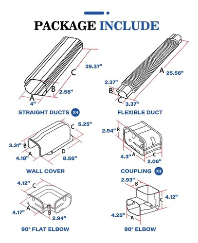 Cubierta De Línea 4 Para Mini Split Y Aire Acondicionado
