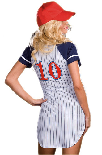 Disfraz De Beisbolista Sexy Para Mujer Talla: L Halloween