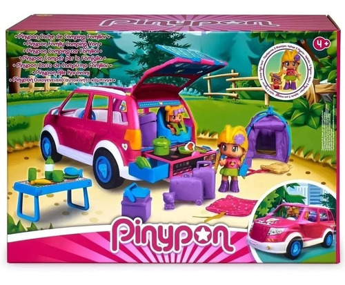 Pinypon Coche Camping Con Figura Y Accesorios