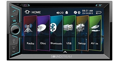 Soundstream Vr-624b Estereo Vehiculo Pantalla 6 Dvd Cd