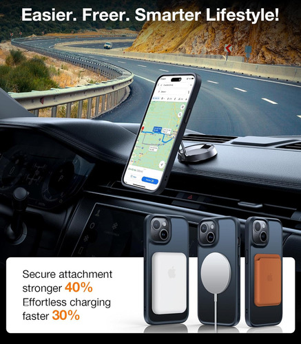 Chh Capa Magnética Projetada Pela Torras Para iPhone 15, Com