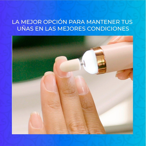 Imagen 6 de 10 de Torno Eléctrico Manicura Con Luz Profesional Usb + 5 Fresas