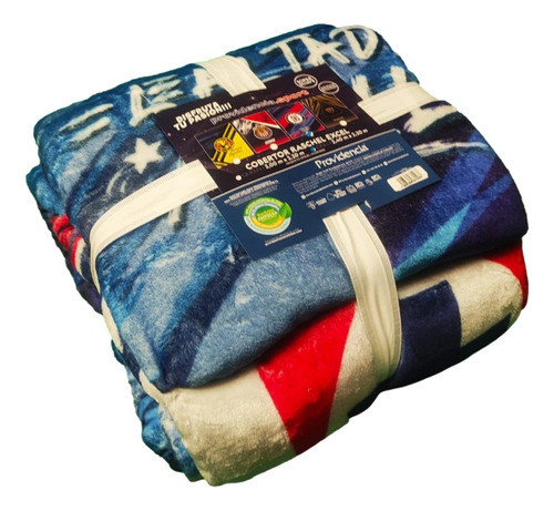 Cobertor Cruz Azul Queen Size Providencia Excel Raschel
